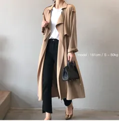トレンチコート コート レディース 春 秋冬 スプリングコート ロングコート ロングカーディガン 羽織り 薄手 トレンチ アウター ジャケット カーディガン ロング デザイン 大きいサイズ きれいめ カジュアル   yanshuang07