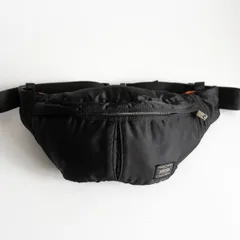 【定番】PORTER 【タンカー ナイロン ウエストバッグ】ポーター ブラック ボディバッグ 25100323