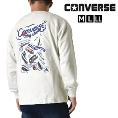 CONVERSE スウェット《90オートミール》新品 未使用 コンバース メンズ 裏毛 クルーネック アメカジ バックプリント【D6M】【ゆうパケット】ファッション メンズ M L LL 秋