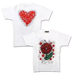 【中古】Tシャツ(男性アイドル) 草間彌生×大野智(嵐)デザイン チャリTシャツ ホワイト Sサイズ 「24時間テレビ36 (2013年)」