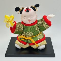【商品番号MS-HNDS】木目込み人形　花童子　　高さ　１４ｃｍ
