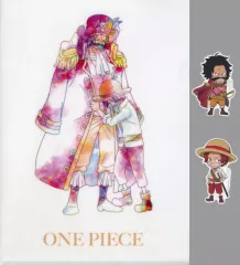 【中古】クリアファイル ゴール・D・ロジャー＆シャンクス(海賊見習い) A4クリアファイル＆ステッカーセット 「一番くじ ワンピース ロジャー海賊団～伝説の海賊～」 I賞