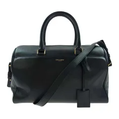 SAINT LAURENT サンローラン ハンドバッグ 322049 クラシック ダッフル ２WAY ショルダー ハンド バッグ ブラック系【中古】のサムネイル