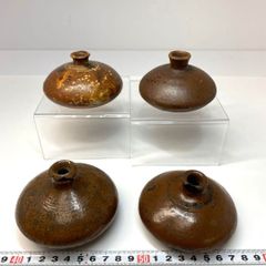 特価！！古備前 書道具水滴 5個セット ミニ人形徳利 臍徳利 骨董品
