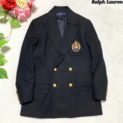 RALPH LAUREN ラルフローレン ダブル 紺ブレ テーラードジャケット POLO RALPH LAUREN（ダブル ・ テーラードジャケット）のフリマ