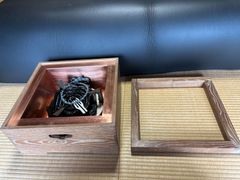 置炉 茶道具　電炉　炉縁　野々田炭型ヒーター　(t51703)