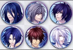 【中古】バッジ・ピンズ [単品] 集合 缶バッジ6種セット 「Switchソフト 蒼黒の楔 -緋色の欠片 玉依姫奇譚- for Nintendo Switch WonderGOO限定セット」 同梱特典