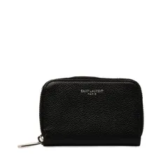 サンローラン コインケース 小銭入れ ラウンドファスナー 504778 ブラック レザー レディース SAINT LAURENT【214-45033】のサムネイル