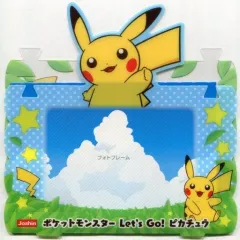 【中古】カレンダー ピカチュウ フォトフレーム＆カレンダー(2019年度カレンダー) 「Switchソフト ポケットモンスター Let’s Go! ピカチュウ」 Joshin特典