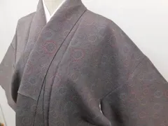 未着用　作家もの　細合俊男　モノトーン　江戸小紋　着物　124a p 未着用 作家もの 細合俊男 モノトーン 江戸小紋 着物 124a p
