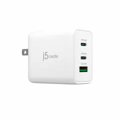 【 新品 未開封 】   J5 PD65W対応GaN USB3ポート急速充電器 ホワイト ［USB Power Delivery対応 /3ポート］ JUP3365 未使用 送料無料