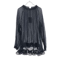 IENA イエナ 24SS ＆NAVY プリーツフリルブラウス 24051900208010 ネイビー F