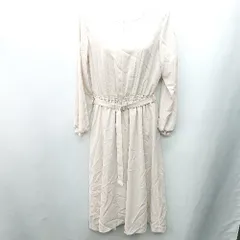 ◇ ◎ YECCA VECCA イェッカヴェッカ 長袖 ロング丈 ワンピース サイズF ライトベージュ レディース E  【1407180031944】