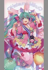 【中古】タペストリー デザインA(ウサ耳) 描き下ろしバースデーマルチクロス 2021 ver. 「キャラクター・ボーカル・シリーズ01 初音ミク」