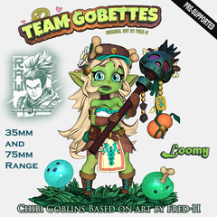 Ronin Arts Workshop | Chibi Goblin Loomy 35mm | 3Dプリント ミニチュア フィギュア チビゴブリン