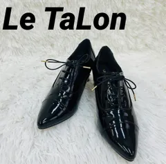 Le TaLon ルタロン ブーツ エナメル 黒 ブラック 24.5cm ポインテッドトゥ