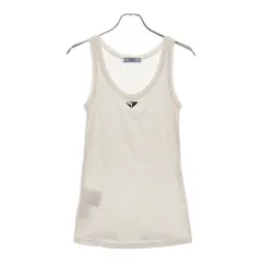 PRADA (プラダ) 三角タグ トライアングルプレート タンクトップ 39546X S222 10Z0 レディース 39546X S222 10Z0 ホワイトのサムネイル