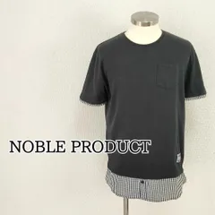 ノーブルプロダクトNOBLEPRODUCT切替デザインTシャツ黒ブラックM