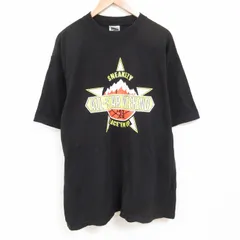 XL/古着 半袖 Tシャツ メンズ オールスター 大きいサイズ ロング丈 コットン クルーネック 黒 ブラック 25jun09 中古