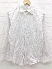 ◇ ◎ green label relaxing UNITED ARROWS チェック 長袖 シャツ ホワイト グレー ピンク メンズ 【中古】 【1002800930012】