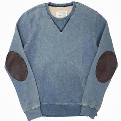【美品】マルタン マルジェラ スウェット トレーナー エルボーパッチ 44 s マルジェラの定番。Maison Martin Margiela ⑭ エルボーパッチ