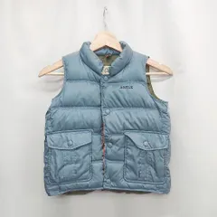 ◇ ⊇ AIGLE エーグル キッズ ダウン混合 ノースリーブ ダウンベスト サイズ110 サックスブルー 男の子 E  【1502180021978】