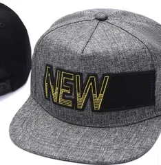 NEW ロゴ キャップ グレー×ブラック シンプル モノトーン 帽子 メンズ レディース 春 夏 秋 冬 ユニセックス スポーツ アウトドア 日焼け対策 紫外線対策 UV対策 カジュアル コーデ おしゃれ 軽量 フリーサイズ 男女兼用 ストリート