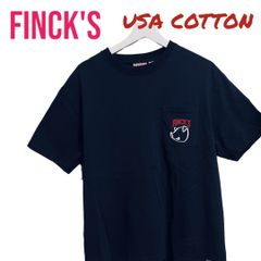 Finck's  USA COTTON ブラック ポケット Tシャツ M 古着 ’ワーク work