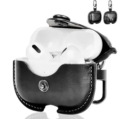 【新品】 AIYYXX AirPods Pro ケース レザー 第1世代/ 第2世代 エアーポッズプロケース 男女兼用 イタリアンレザー airpods pro ケース 革 高級本革 PUレザー 全面保護 フロントLEDライトが隠れない ワイヤレス充電に対 1