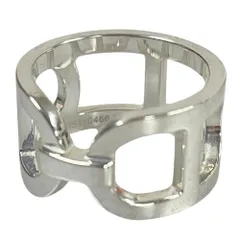 ■HERMES■ シェーヌダンクル ヴィンテージ リング 希少 46 HERMES - 希少 ヴィンテージ hermes シェーヌダンクル リング