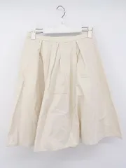 ◇ ◎ ●美品● Ungrid アングリッド タグ付き 膝丈 フレア スカート サイズM ベージュ レディース E  【1302060012986】