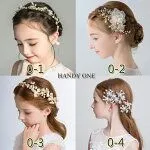 【送料無料＆即納】子供 ヘアアクセサリー フラワークリップ キッズ髪飾り卒業式 ヘアピン かんざしフラワー カチューシャ 子ども ヘアアクセサリー お洒落 可愛い フォーマル 結婚式 卒園式 入学式