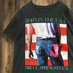 BJJL バンド Tシャツ ビンテージ 古着 グレー ブルース スプリングスティーン ボーンインザユーエスエー USA BRUCE SPRINGSTEEN アーティスト Lサイズ 2503  2980 p10