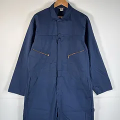 古着 80's/80年代 ヴィンテージ シアーズ Sears USA製 長袖つなぎ オールインワン ワーク 作業着 大きいサイズ ペインター 46T  ネイビー メンズ