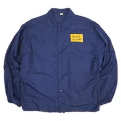 チェーンステッチ　コーチジャケット　アメリカ製　アメカジ古着　ビンテージ　青 70's【ビンテージ】【PSC CHAMPS】チェーンステッチ【裏フリース