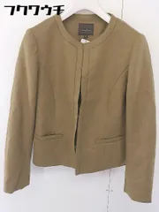 ◇ Demi-Luxe BEAMS デミルクス ビームス ノーカラー ジャケット サイズ38 ブラウン レディース  【中古】 【1111290008603】のサムネイル