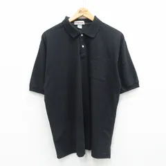 XL/古着 マックレガー 半袖 ポロ シャツ メンズ 鹿の子 黒 ブラック 24aug09 中古 トップス