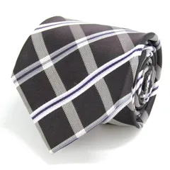 パーフェクトスーツ ブランド ネクタイ チェック柄 シルク PO メンズ ブラック P.S.FA 【中古】