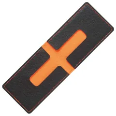 トライストラムス カードケース 黒×橙 THF-MG07DYR [ブラック×オレンジ]