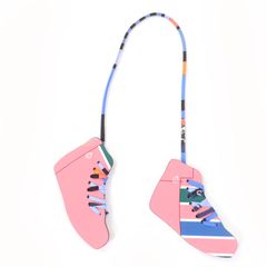 未使用品☆HERMES エルメス プティアッシュ チャーム バスケットシューズ シェーブルミゾル スイフト バッグチャーム マルチカラー 箱付き フランス製 レディース