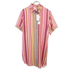 未使用 キアラフィオリーニ ストライプ柄 ワンピース 9 ピンク系 Chiara Fiorini イタリア製 レディース 【中古】  【230520】