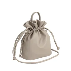 【在庫セール】斜めがけ ミニバッグ 肩掛け 2way バッグ 手提げ 巾着 レディース 巾着バッグ ショルダーバッグ [ジゼル]