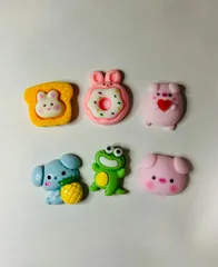 うさぎ　ブタ等可愛いカボション6個セット