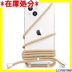 MINTY iPhone13 mini ケース ショルダー ストラップ クリア ベージュ 716