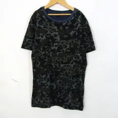 トミーヒルフィガー 半袖Ｔシャツ 迷彩柄 トップス キッズ 男の子用 164サイズ ネイビー×カーキ TOMMY HILFIGER 【中古】