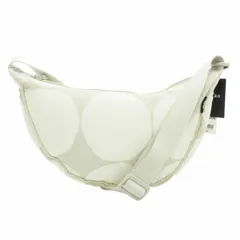 ユニクロ UNIQLO ×マリメッコ MARIMEKKO コラボ タグ付き ラウンド ミニショルダーバッグ 斜め掛け クロスボディ ライトグレー 261-466335 /GV