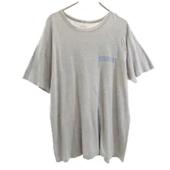 Champion チャンピオン 70s ヴィンテージ USA製 バータグ後期 88/12 半袖 シングルステッチ 染み込みプリント Tシャツ XXL グレー メンズ 古着