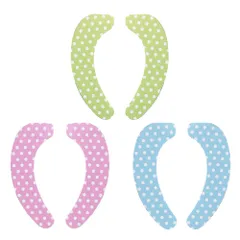 【迅速発送】アイメディア 便座シート 3色セット トイレ 消臭 抗菌 便座カバー 吸着タイプ 洗濯OK 貼るだけ ズレない 不織布シート ドット柄 かわいい トイレ用品 (約)41×17cm