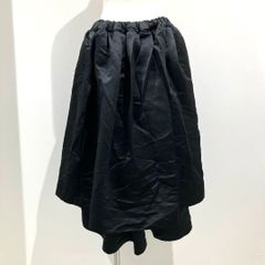 RJ-S003 コムデギャルソン コムデギャルソン COMME des GARCONS COMME des GARCONS エステルサテン 2枚仕立て バルーンスカート 黒 Sサイズ 2022年A/W