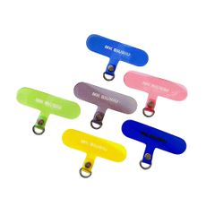 【人気商品】6枚 ストラップホール 外付け かわいい カード式 スマホ 汎用 ストラップホルダー 落下防止 ストラップ シート 薄型 スマホ用 コンパクト ストラップループ シンプル
